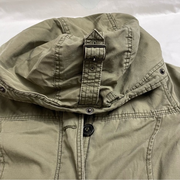 Abercrombie & Fitch Sherpa Lined Utility Jacket Y2K Olive Green Women’s Medium - Picture 7 of 11